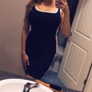 Side Stripe Bodycon Dress